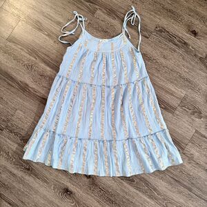 Roller Rabbit Lurex Tokano Dress Blue